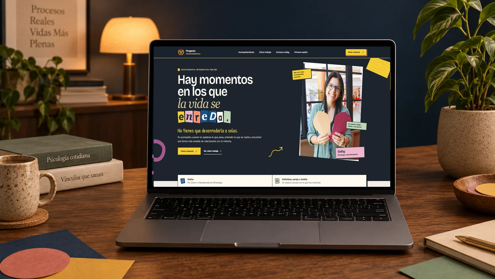 La web de Proyecto Trascendencia organiza el acompañamiento por situaciones y necesidades.